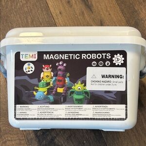 NEW TEMI Magnetic Robots Toy Set for kids 3-5 YRS